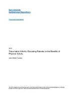 Rheumatoid arthritis : educating patients on the benefits of physical activity